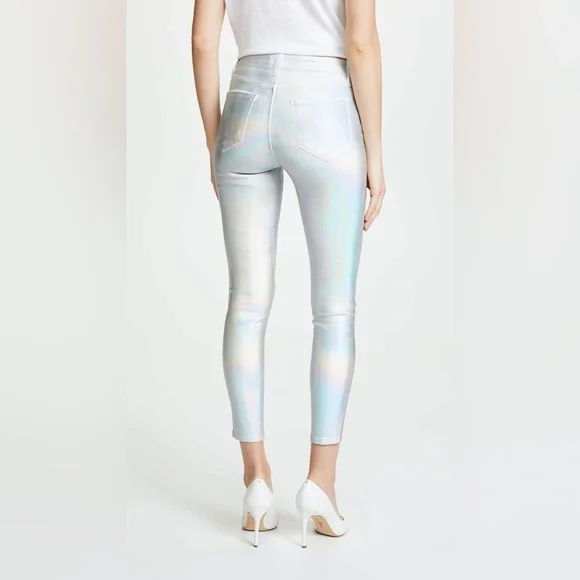 L’AGENCE Margot Skinny Jeans (Metallic)